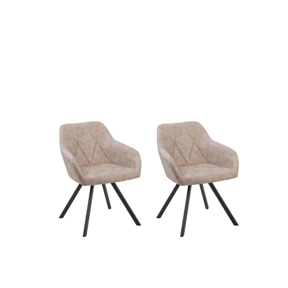 Arise Fabric Dining Chairs (Set of 2):