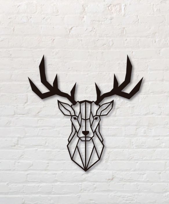 Deer Metal Cutout Wall Art