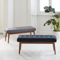 Hutton Wooden Cushion Bench 1 | Truwud