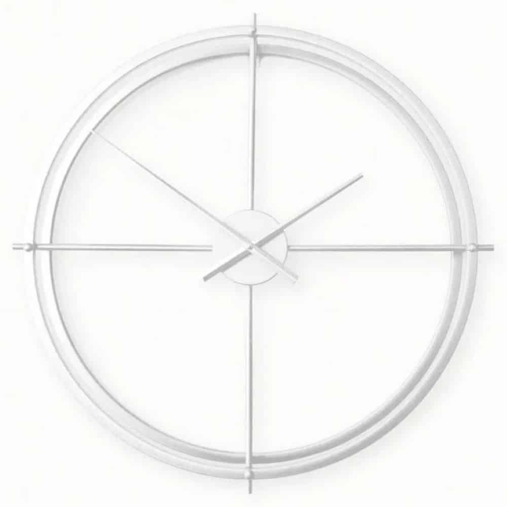 Compass Wall Clock White 24 1 | Truwud